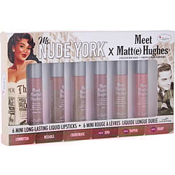 Thebalm Meet Matt(e) Hughes 6 Mini Long Lasting Liquid Lipsticks Kit - # Exclusive New Shades --6x1.2ml/0.04oz By Thebalm