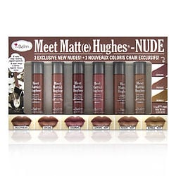 Thebalm Meet Matt(e) Hughes 6 Mini Long Lasting Liquid Lipsticks Kit - Nude --6x1.2ml/0.04oz By Thebalm