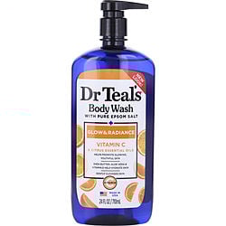 Body Wash With Pure Epsom Salt - Glow & Radiance With Vitamin C & Citrus Essential Oils --710ml/24oz