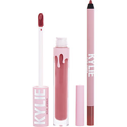 Kylie Jenner Matte Lip Kit: Matte Liquid Lipstick 3ml + Lip Liner 1.1g - # 302 Snow Way Bae Matte --2pcs By Kylie Jenner