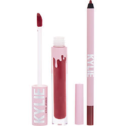 Kylie Jenner Matte Lip Kit: Matte Liquid Lipstick 3ml + Lip Liner 1.1g - # 401 Victoria Matte --2pcs By Kylie Jenner