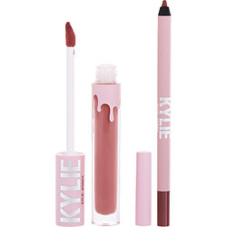 Kylie Jenner Matte Lip Kit: Matte Liquid Lipstick 3ml + Lip Liner 1.1g - # 704 Sweather Weather Matte --2pcs By Kylie Jenner