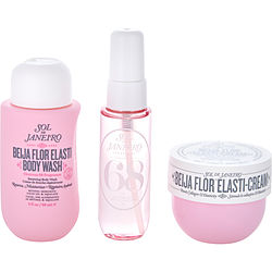 Beija Flor Jet Set: Elasti Cream 1.7oz + Body Wash 3oz + Brazilian Crush Cheirosa 68 Hair & Body Mist 1oz --3pcs