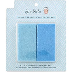 Spa Sister Professional Pumice Sponge (2 Pack) - Blue