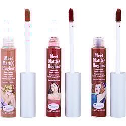 Thebalm Meet Matte Hughes Long Lasting Liquid Lipsticks Kit - Vacay Lip Trio (charismatic / Persistent / Adventurous) --3x7.4ml/0.25oz By Thebalm