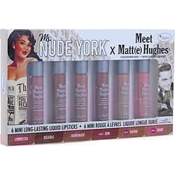 Thebalm Meet Matt(e) Hughes 6 Mini Long Lasting Liquid Lipsticks Kit - Ms. New York --6x1.2ml/0.04oz By Thebalm