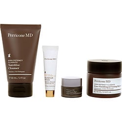 The Greatest Hits Set: Advanced Serum Concentrate 0.25oz + Nutritive Cleanser 2oz + Face Finishing & Firming Moisturizer 2oz + Eyelid Lift Serum 0.25oz --4pcs