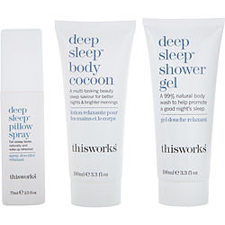 Dream To Sleep Set: Deep Sleep Pillow Spray 75ml + Shower Gel 100ml + Body Cocoon 100ml --3pcs
