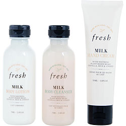 Body Nourishing Trio: Milk Body Wash 75ml + Milk Body Lotion 75ml + Milk Intenstive Hand Cream 50ml --3pcs