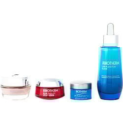 Life Plankton Anti-aging And Firming Chest Set: Regenerating & Youthful Serum 50ml + Blue Therapy Uplift Day 15ml + Blue Therapy Uplife Night 15ml + Eye Contour 5ml --4pcs