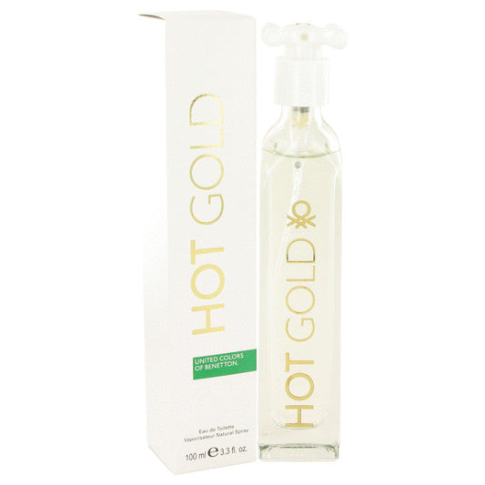 Hot Gold by Benetton Eau De Toilette Spray 3.3 oz for Women