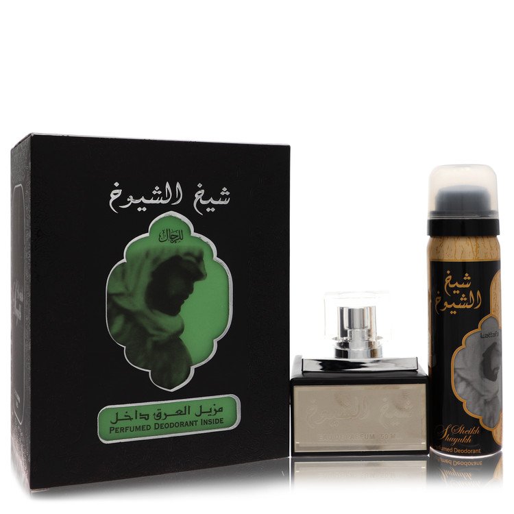 Lattfa Sheikh Al Shuyukh by Lattafa Eau De Parfum Spray With 1.7 oz Deodorant Spray 1.7 oz for Men