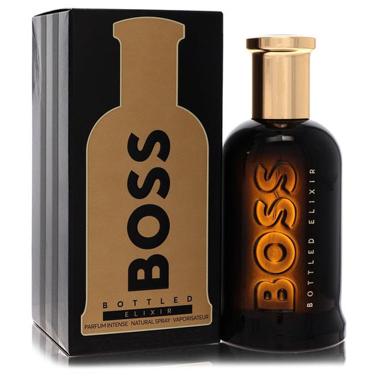 Boss Bottled Elixir by Hugo Boss Parfum Intense Spray (Unboxed) 3.4 oz for Men