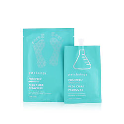 Poshpeel Pedi Cure - Gently Exfoliates & Resurfaces Feet (1 Treatment)  --2x20ml/0.68oz